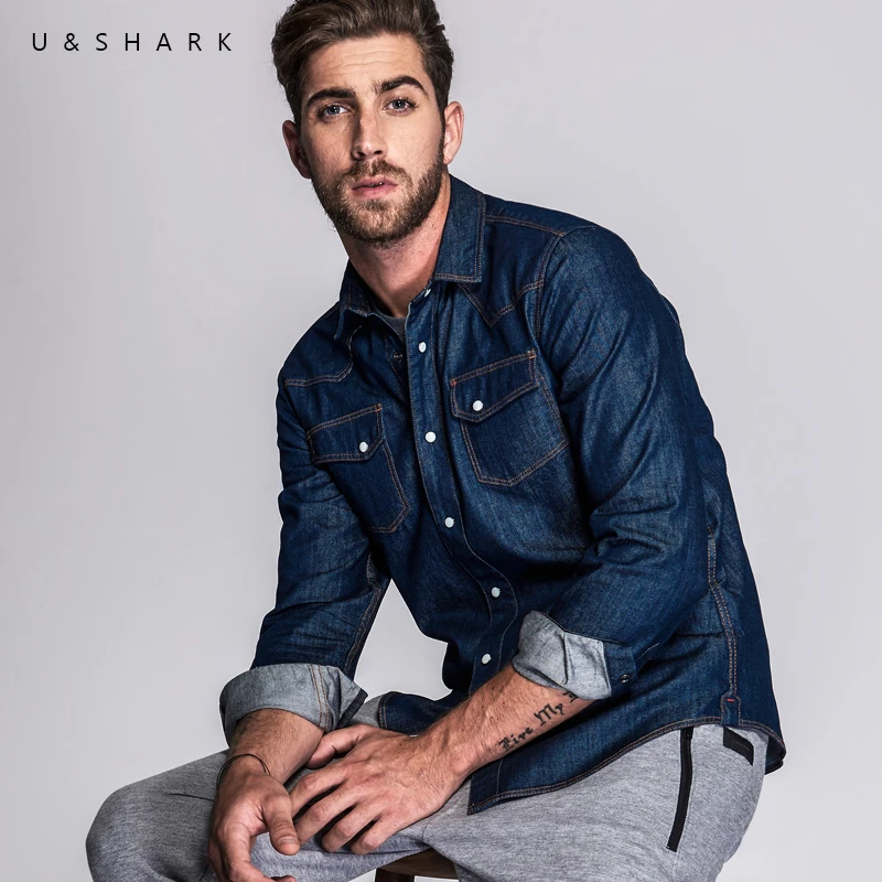 Cotton Casual Shirts Fashion Denim 