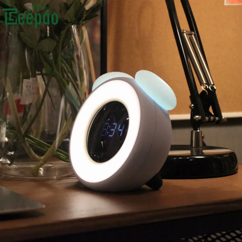 Multifunction Touch Control Alarm Clock Light Human Body Sensing Led