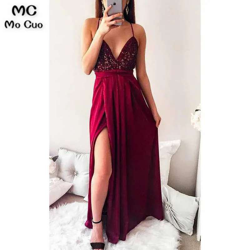 Sexy Beaded Long Prom Dress Fashion Winter Formal Dress