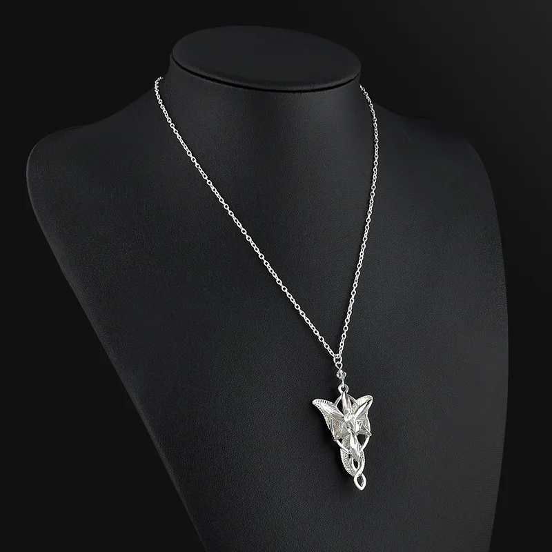 Волшебная принцесса Arwen Evenstar ожерелье с подвеской Вечерняя звезда изящное блестящее хрустальное ожерелье s для женщин и мужчин ювелирные изделия
