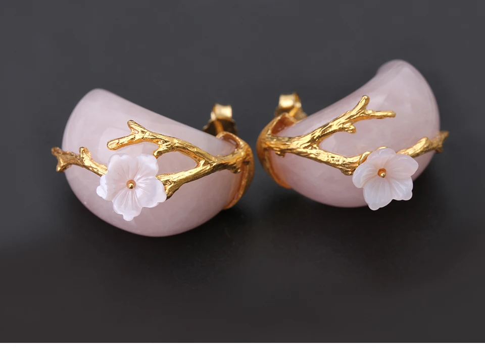 Gold with Pink Stone-4 - 