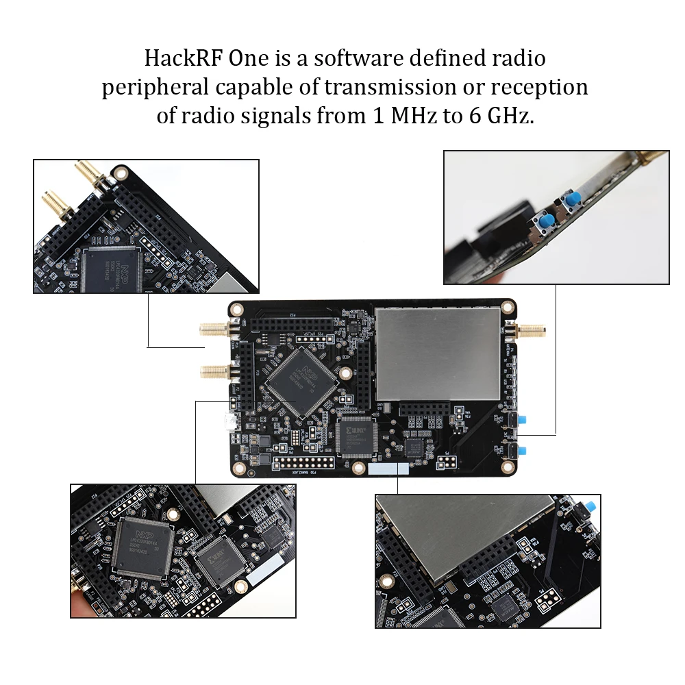 HackRF один донгл приемник Ham радио программное радио платформа макетная плата RTL SDR Demo Board Kit 1 МГц-6 ГГц