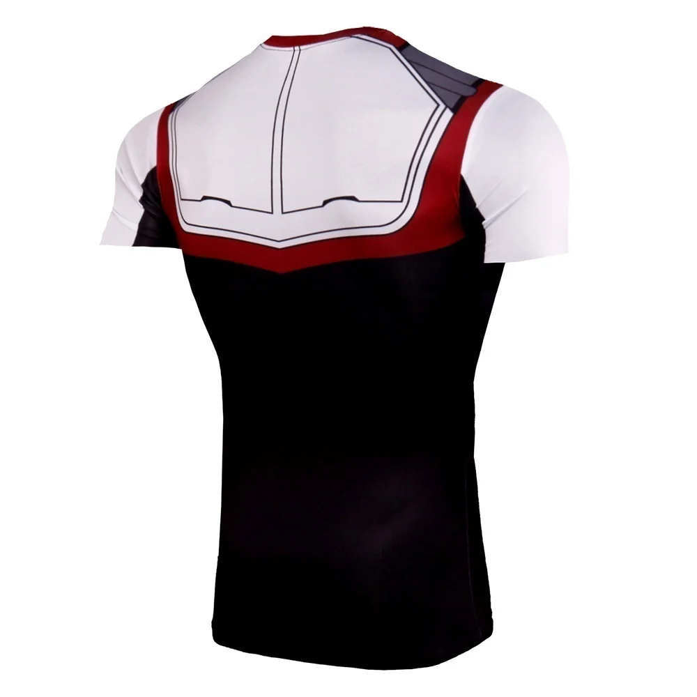 Avengers Endgame Compression Quantum War Short Sleeve Shirts Men's Gym Sports Fitness T-Shirt Sportswear S-4XL