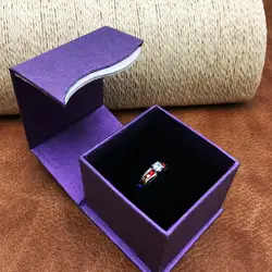 24 шт./лот 58*58 мм уникальный Дизайн из Бумага кольцо Box Магнит пряжка Jewelry Дисплей box оптом b-078