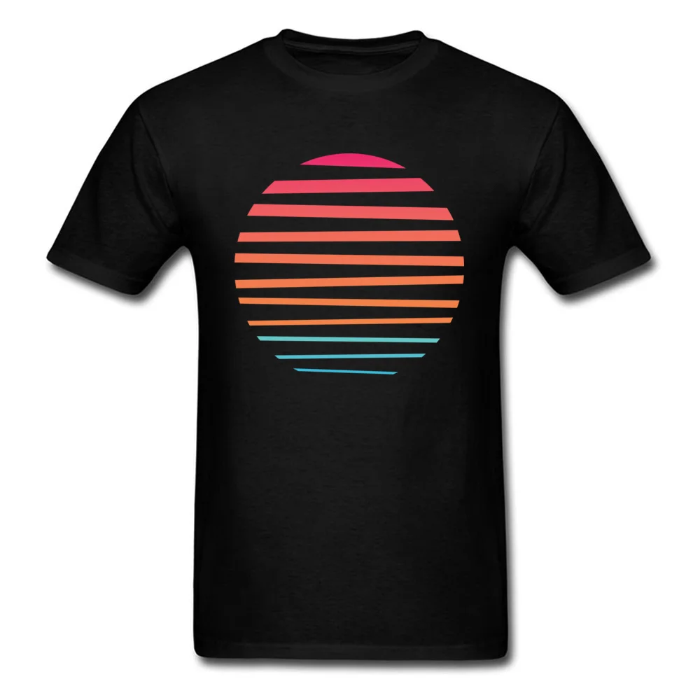 Sun Design Fall 100% Cotton Fabric Crewneck Men's Tops Shirt Summer T-shirts Prevailing Short Sleeve T Shirts Wholesale Sun black