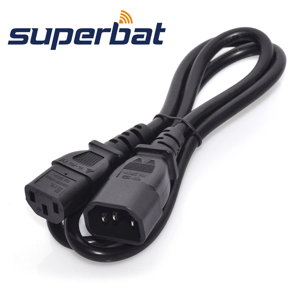 Superbat pdu power cord C13 C14 chassis UPS server extension cable