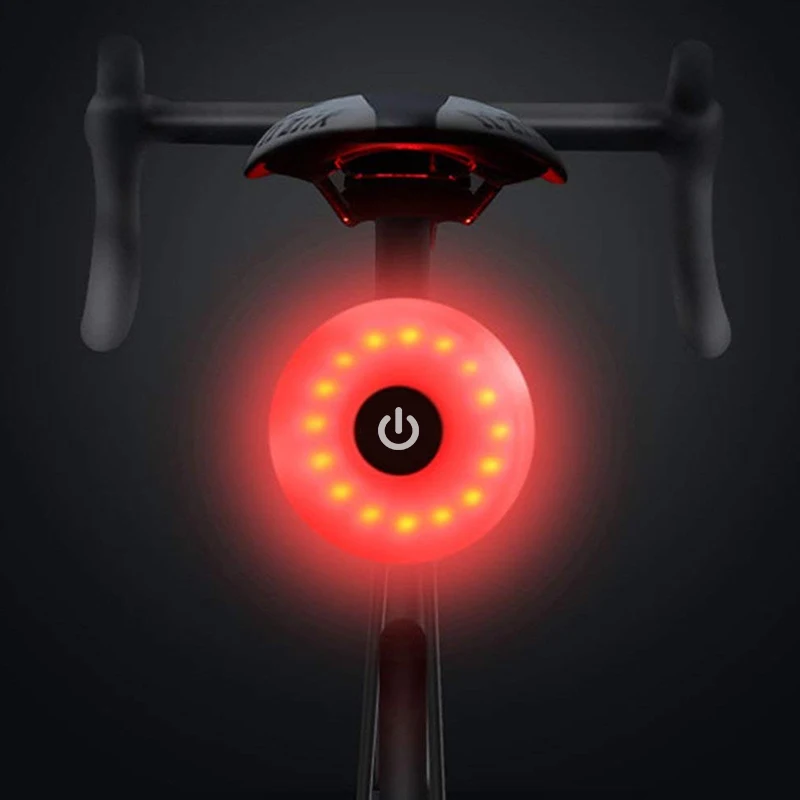 

Bicycle Bike Tail Light Cycling Rear Light Taillight USB Rechargeable Waterproof Safety Warning Lights Cycling Accessory