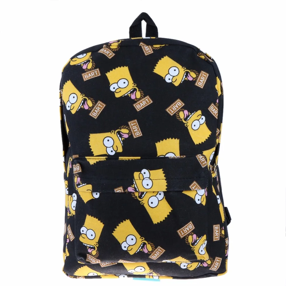 

Fashion Unisex Cartoon Printing Canvas Travel Backpack Teenager School Backpacks Top Quality Student Rucksack Bag School mochila