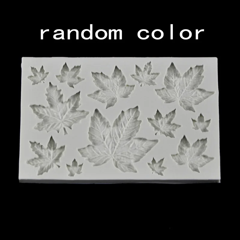 

Silicone Maple Leaves Mold Fondant Mould Cake Decor Chocolate Sugar DIY Baking Mold Decorating Tools