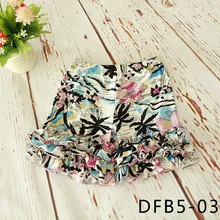 Шорты с оборками От 6 месяцев до 6 лет, короткая летняя одежда для маленьких девочек, хлопковые шорты с эластичной резинкой на талии и цветочным принтом, свободные летние шорты