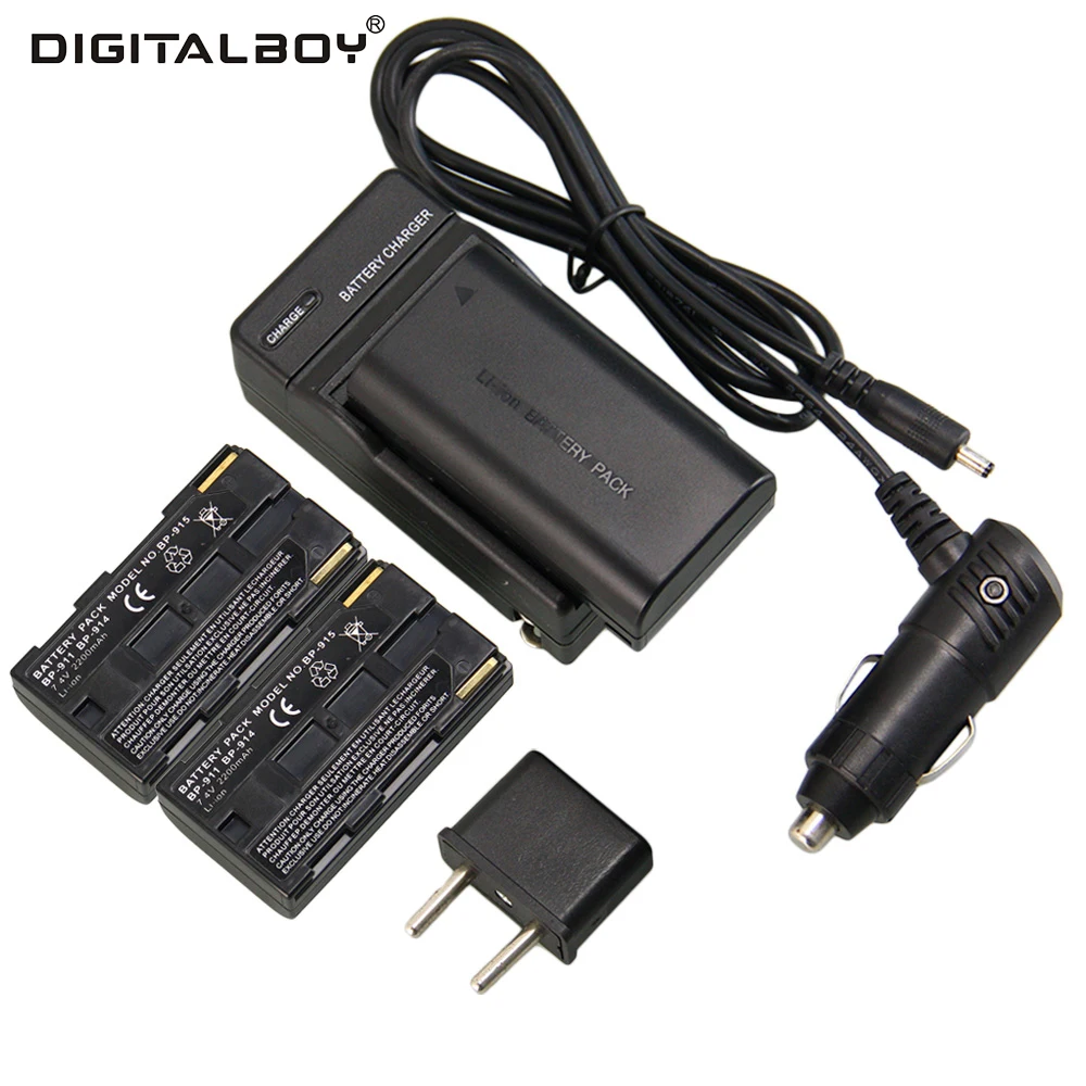 Digital Boy Rechargeable Li Ion 3Pcs Battery + Charge for Canon