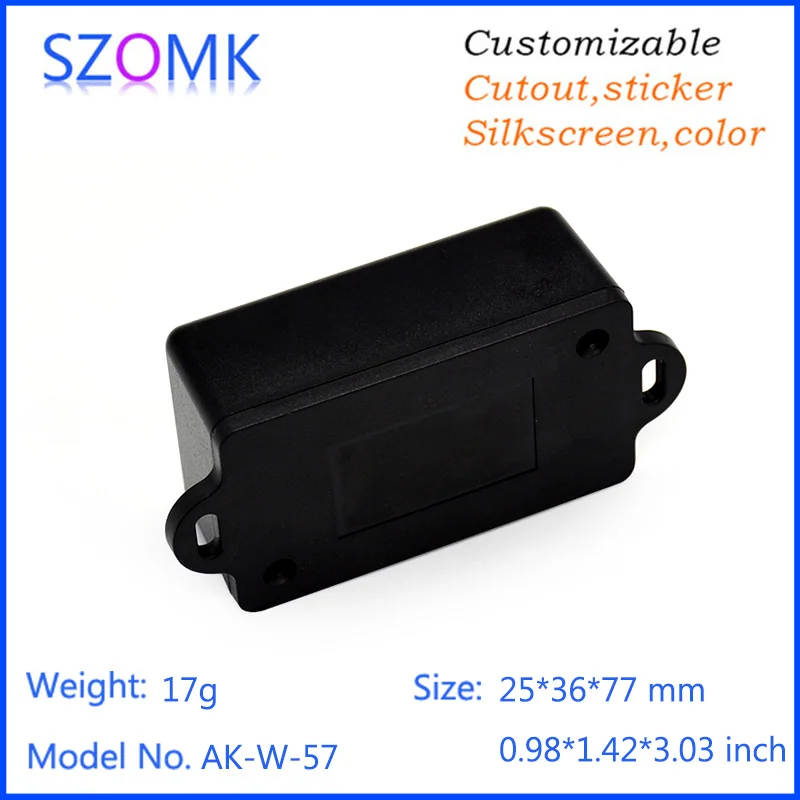 szomk small plastic enclosure for electronics instrument housing plastic case electrical junction box wall mount plastic housing (8)