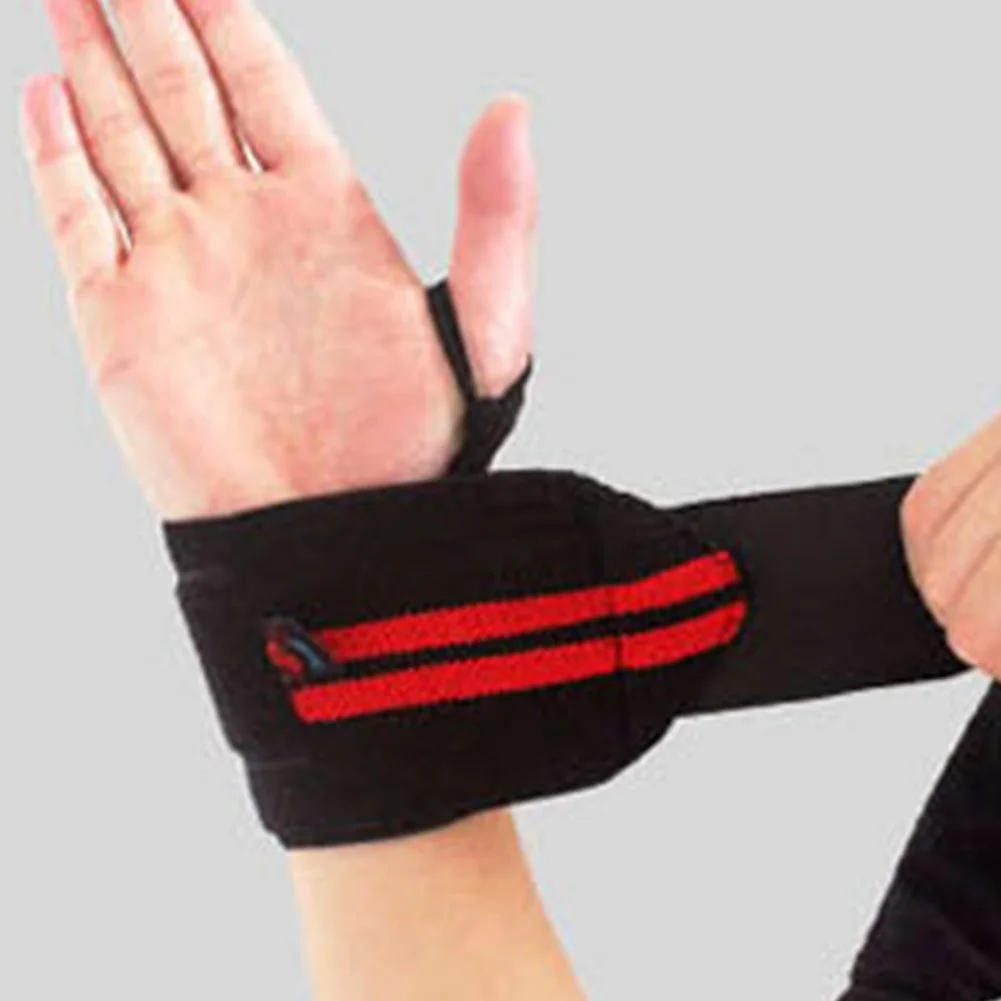 

New 1 Pair Gym Weightlifting Training Weight Lifting Gloves Bar Grip Barbell Straps Wraps Wrist Support Hand Protection