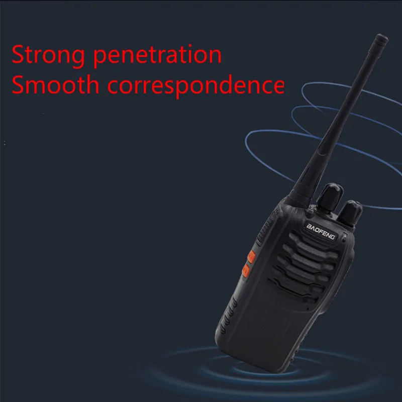 4 шт. BAOFENG BF 888S рация UHF Ham радио приемопередатчик коммуникатор портативный CB BF888S