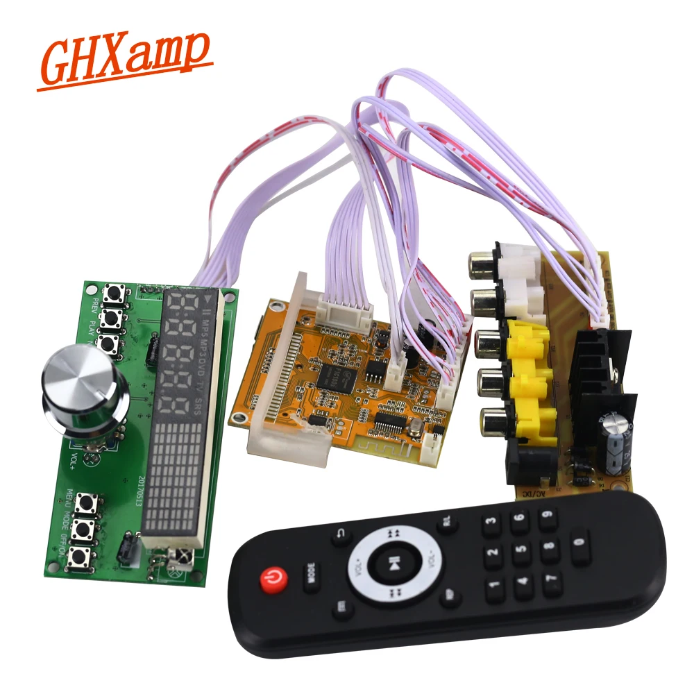 

GHXAMP Bluetooth DTS Lossless Decode Audio Board With Dynamic Spectrum FM Radio MP4 MP5 HD Video Decoder APE / WAV / MP3 DC5V