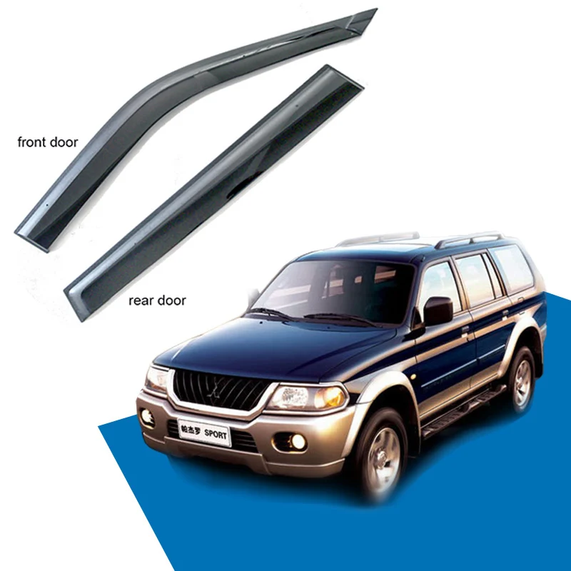

4pcs for mitsubishi nativa / Pajero Sport Windows visor (pls check your car is same as the photo)