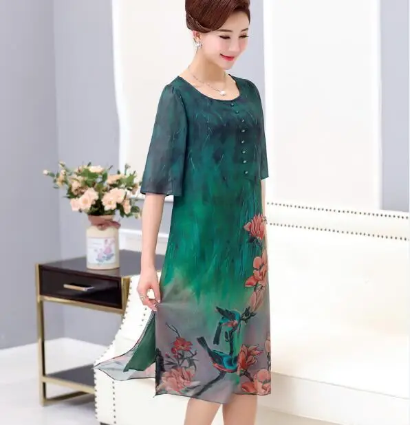 chiffon layered dress plus size