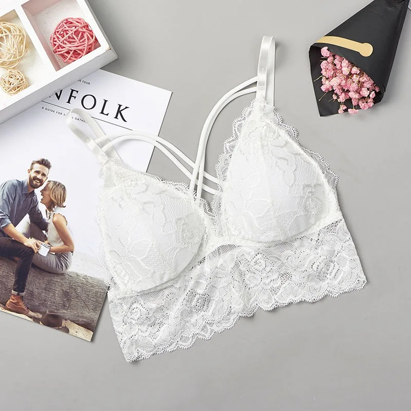 seamless lace bralette