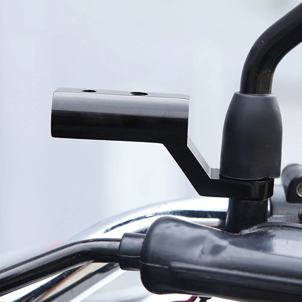 

Simple Motorcycle Mount Phone Holder Rear View Expansion Rack Mirror Adapter Multifunctional Bracket Aluminum Alloy