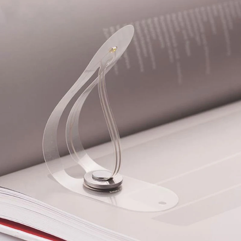 

Mini Portable Led Book Light, Battery Buttom Bookmark Led Reading Light, Ultra-Thin Pocket Led Night Light