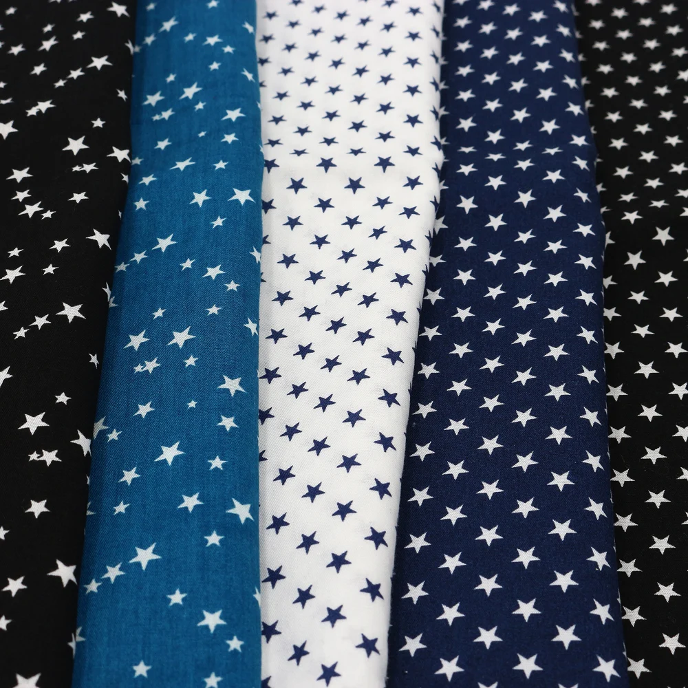 Метр хлопок печатных звезда ткань материалы для одежды рубашки украшения дома Tissu платье швейная текстильная ткань