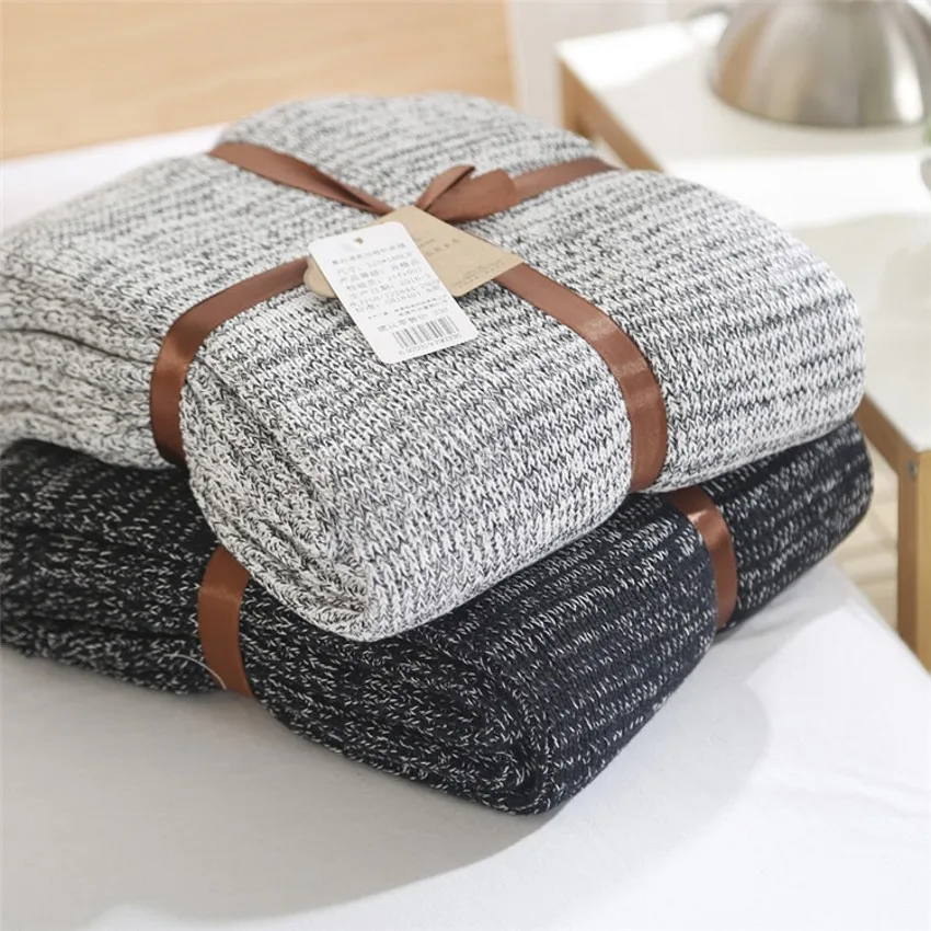 full size soft cotton blending blanket comforter ,wearable blanket for travelling , office nap ...