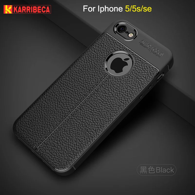 

Litchi strips silicone case for iphone 5 5s funda hoesje skal lychee leather pattern tpu cover for iphone se coque etui kryt tok
