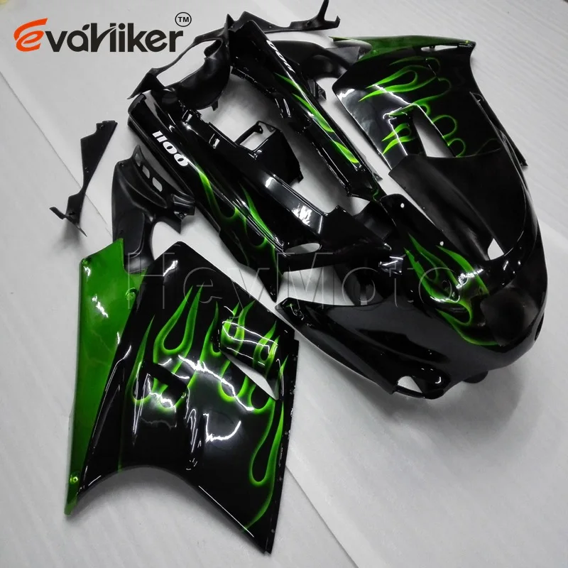 Пользовательские ABS Пластик обтекатель для ZX11R 1990 1991 1992 1993 1994 1995 1996 1997 1998 1999 2000 2001 ZZ-R1100 90-01+ 5 подарки+ зеленый - Цвет: P