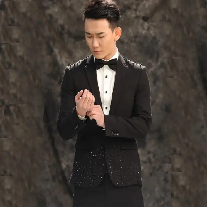 men diamond suits designs homme terno stage costumes for singers men blazer dance clothes jacket