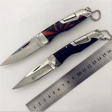 

Off-the-shelf zebra wood knife outdoor folding knife Non-straight knife multi-purpose camping high-end tool