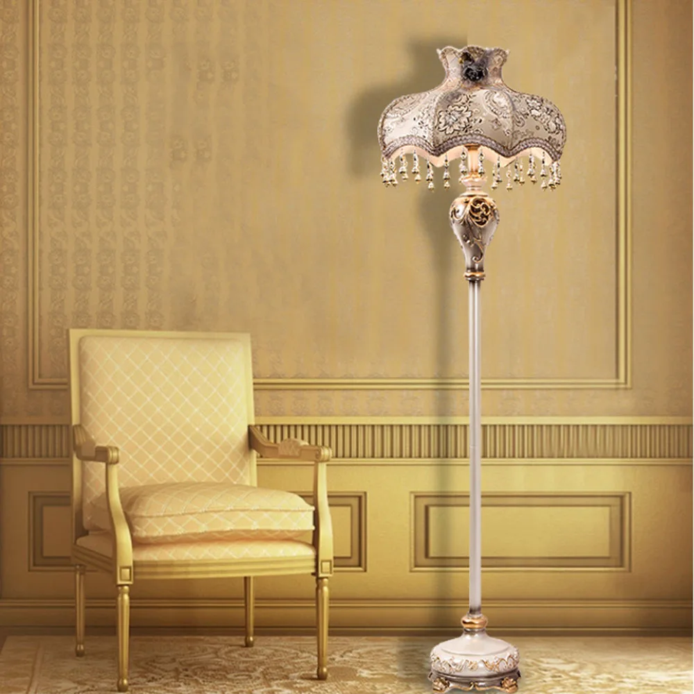 European Style Retro Style Floor Lamp Antique LED Living Room Bedroom Study Energy Saving Lamp Lighting Decoration European Style Retro Style Floor Lamp Antique LED Living Room Bedroom Study Energy Saving Lamp Lighting Decoration