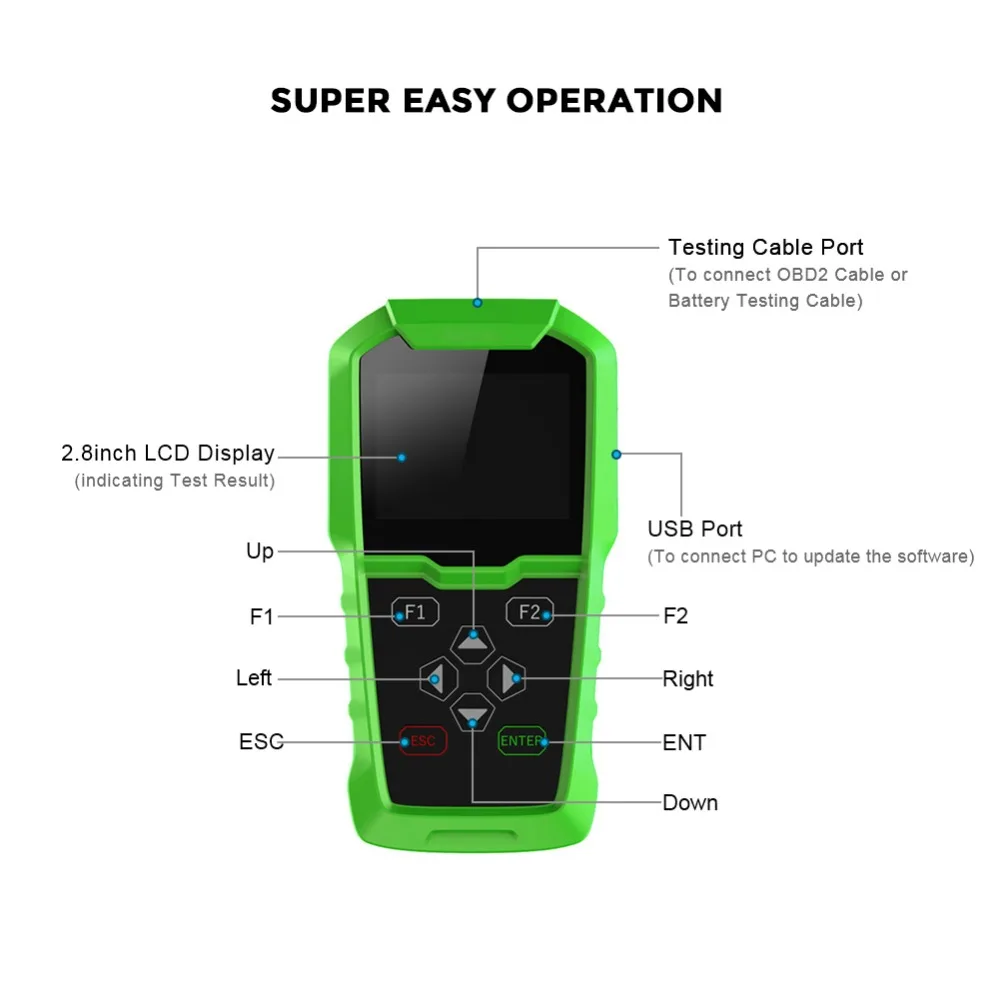 OBDSTAR BMT-08 12 В/24 В 100-2000 CCA 220AH тестер автомобильной нагрузки батареи OBD2 инструмент соответствия BMT08 анализатор