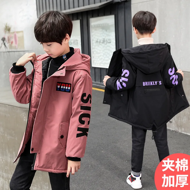 

Winter Jackets for Boys Warm Coat Kids Clothes 5-14Y Girls Boys Outerwear & Coats Children Clothing Hooded Boys Winter Jacket
