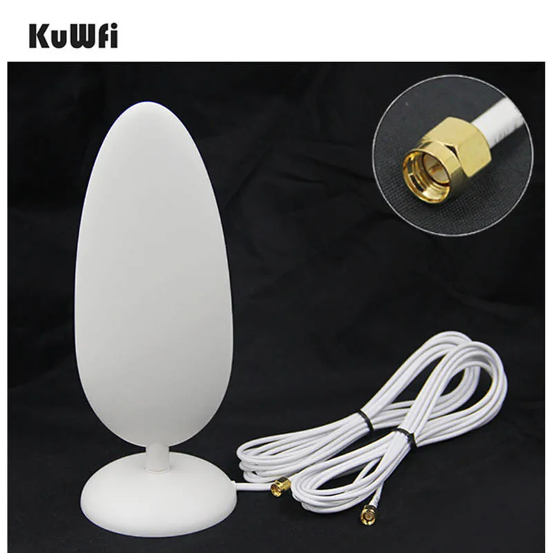 

1PC 4G External Antenna 28dbi double cables SMA male connector signal booster for 4G router modem