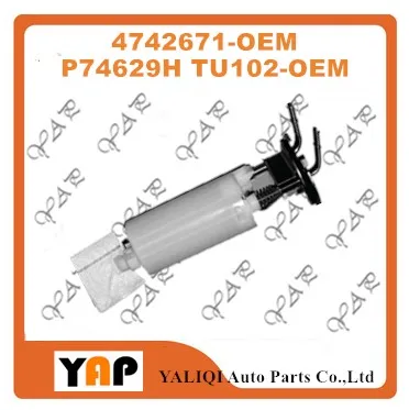 

FUEL PUMP FOR FITCHRYSLER DYNASTY 3.0L 3.3L 3.8L P74629H TU102 4742671 1991-1995