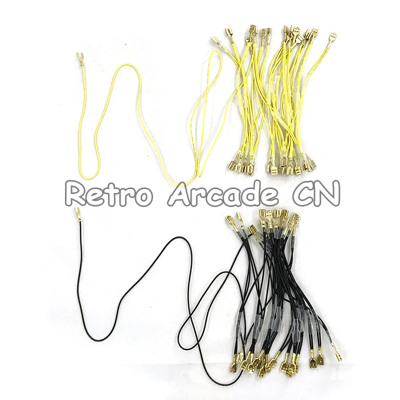 

6.3mm Terminal Arcade Push Button Led Light Cable Wire Harness To PC Power Supply 5V/12V bulb series signal wire for 18/32pcs