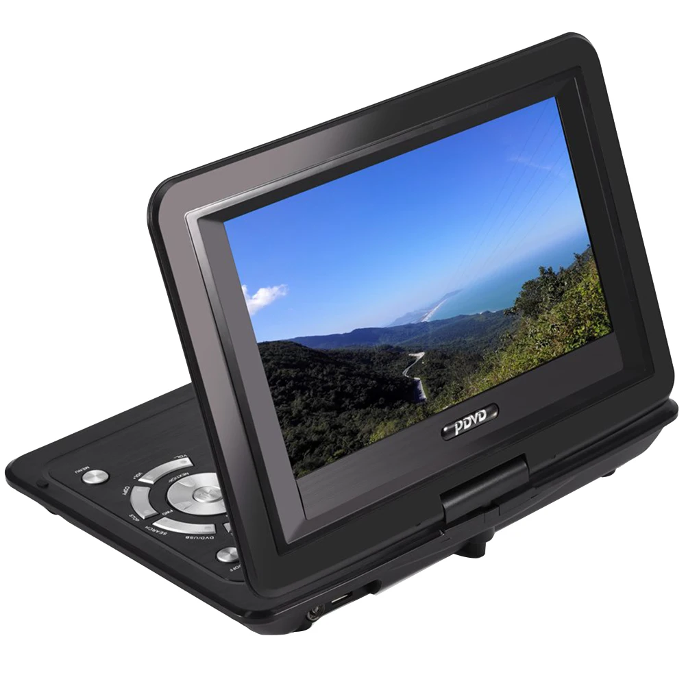 

Portable USB Car Swivel Screen LCD CD Outdoor 13.9inch Rechargeable Battery HD DVD Player Home Mini TV Game