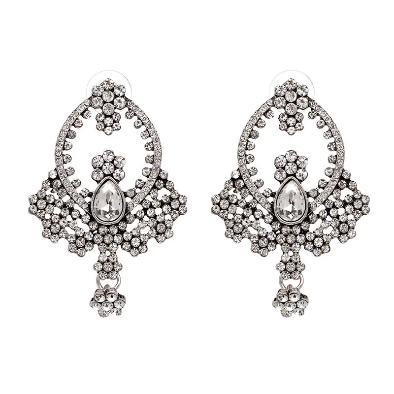 2017 тенденция Стиль Jewelry партия себе Винтаж хрусталя Стад Серьги Винтаж для женщин 3 вида цветов оптовая цена завода