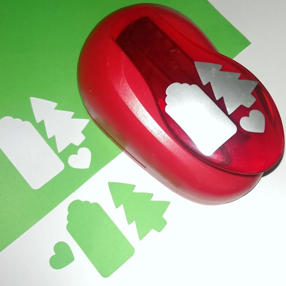 

Extra large Diy Craft paper Punch Tag Maker Christmas Tree Heart embossing device paper cutter furador scrapbook sacabocados