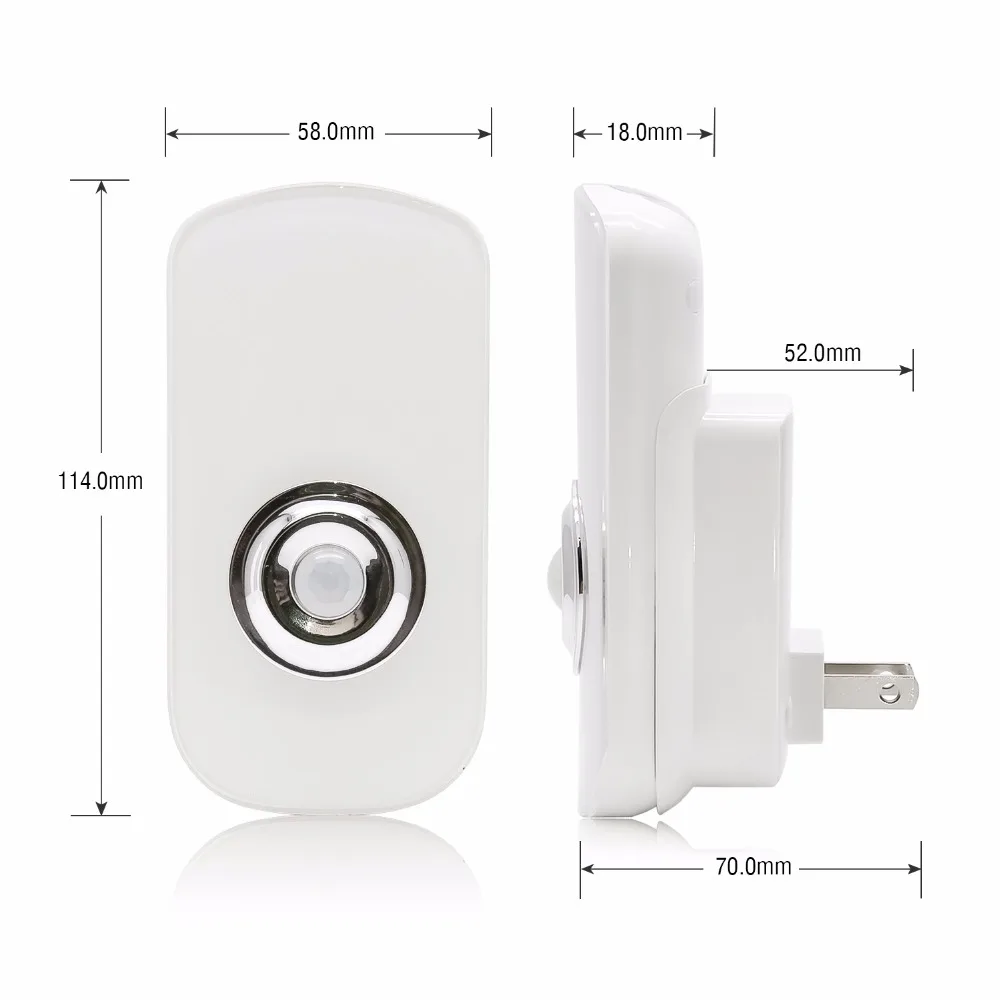 Sensor de Movimento Recarregável sem Fio para o Quarto do Bebê do Miúdo 3 em 1 Luz da Noite Design Eua Plug Pir Lanterna Emergência 110 v 220 ue 8 designer night lights