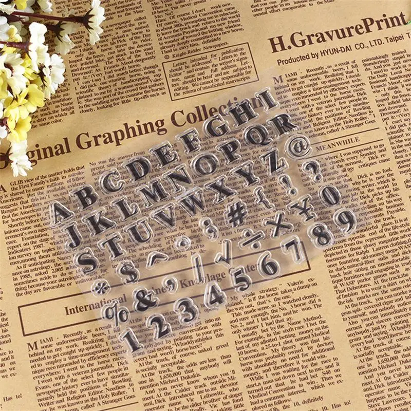 

Transparent Silicone Stamp/Seal For DIY Scrapbooking Photo Album Decorative Paper Card Crafts Handmade Gift English Art Series
