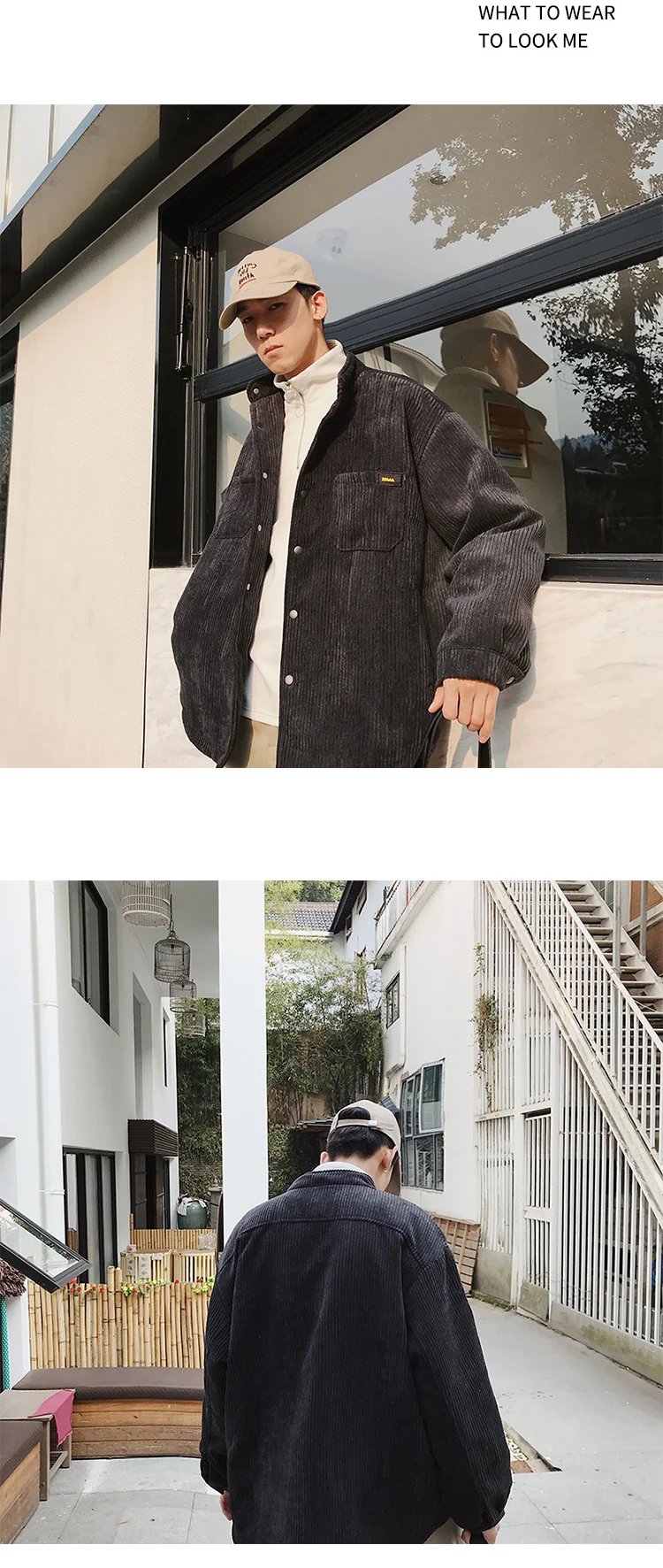 Осень и зима Корейский воротник Вельвет утолщение рабочие пальто Мужская куртка хлопковая одежда черный/темно серый/пудровый M-XL