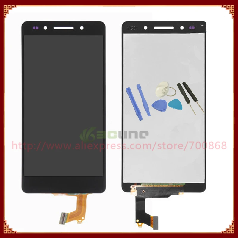 

LCD Display Screen with Touch Screen Digitizer Assembly For Huawei Honor 7 LCD Replacement Parts White/Black + Tools