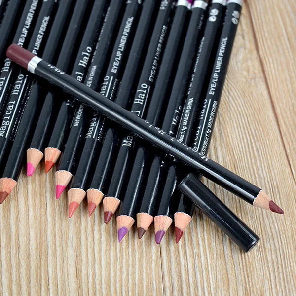 2016 New Hot Professional Lipliner Pencils Waterproof Lip Liner Pen 19 Colors Xmas