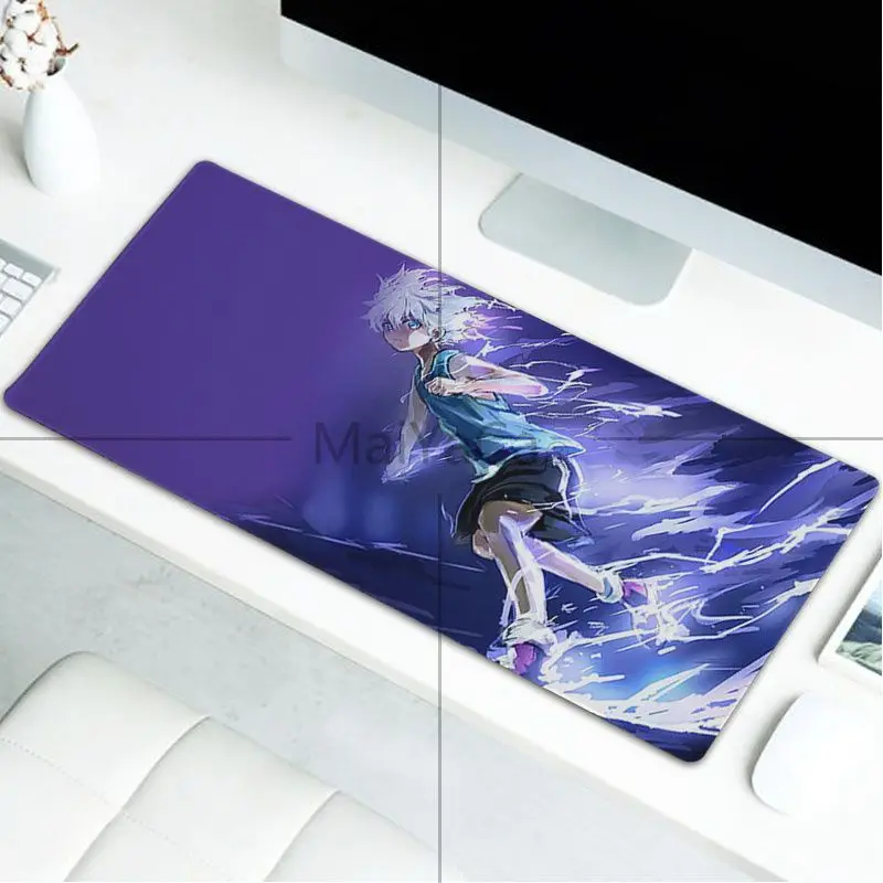  MaiYaCa Simple Design HUNTER HUNTER Killua Zoldyck Laptop Gaming Mice Locking Edge Mousepad Mat Key