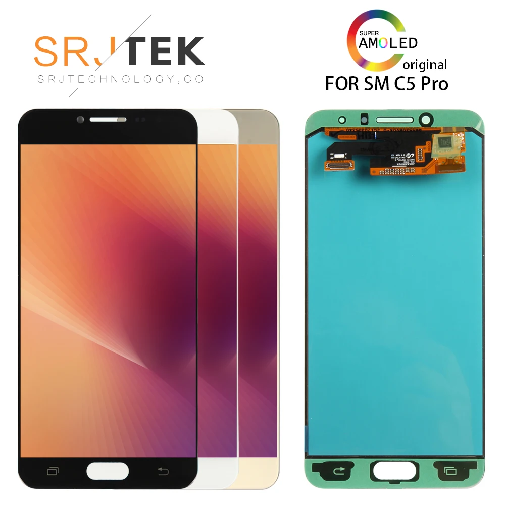 

ORIGINAL 5.2'' Display for SAMSUNG Galaxy C5 Pro C5010 LCD Touch Digitizer Glass Sensor Assembly For Samsung Galaxy C5 Pro C5010