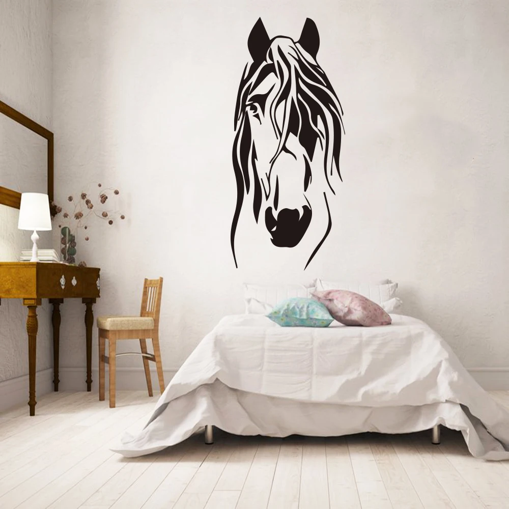 White Horse/'s Running Wall Mural Photo Wallpaper Wild Stallion Kids Bedroom