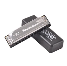 10 Holes Swan Harmonica Diatonic Blues Harp Woodwind music instrument Mouth Organ for Blues Rock Country Folk Jazz for primary