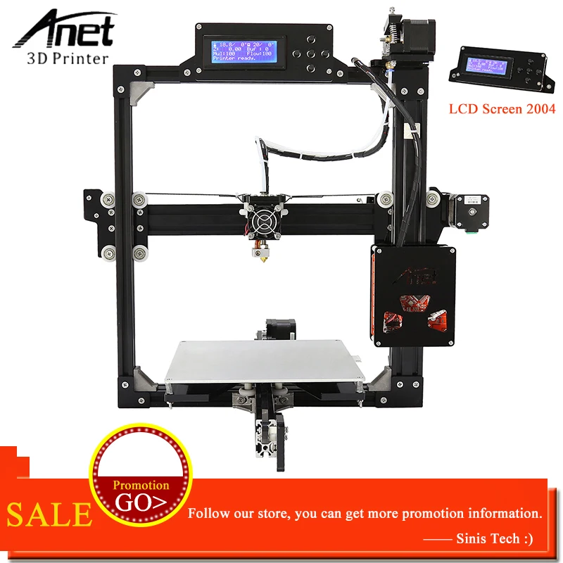 Легко собрать A2 & Anet A6 A8 A3S 3D принтер большой размер высокая точность Reprap i3 DIY