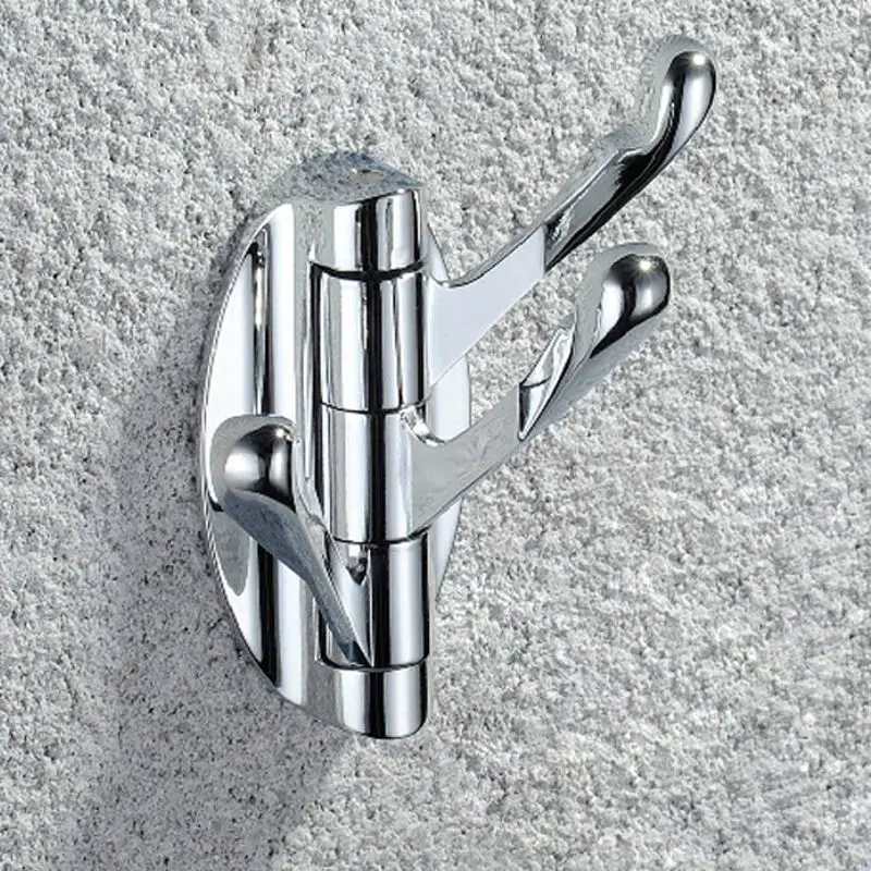 KES A5060 Wall Mounted Swing Arm Triple Coat and Hat Hook Solid Metal
